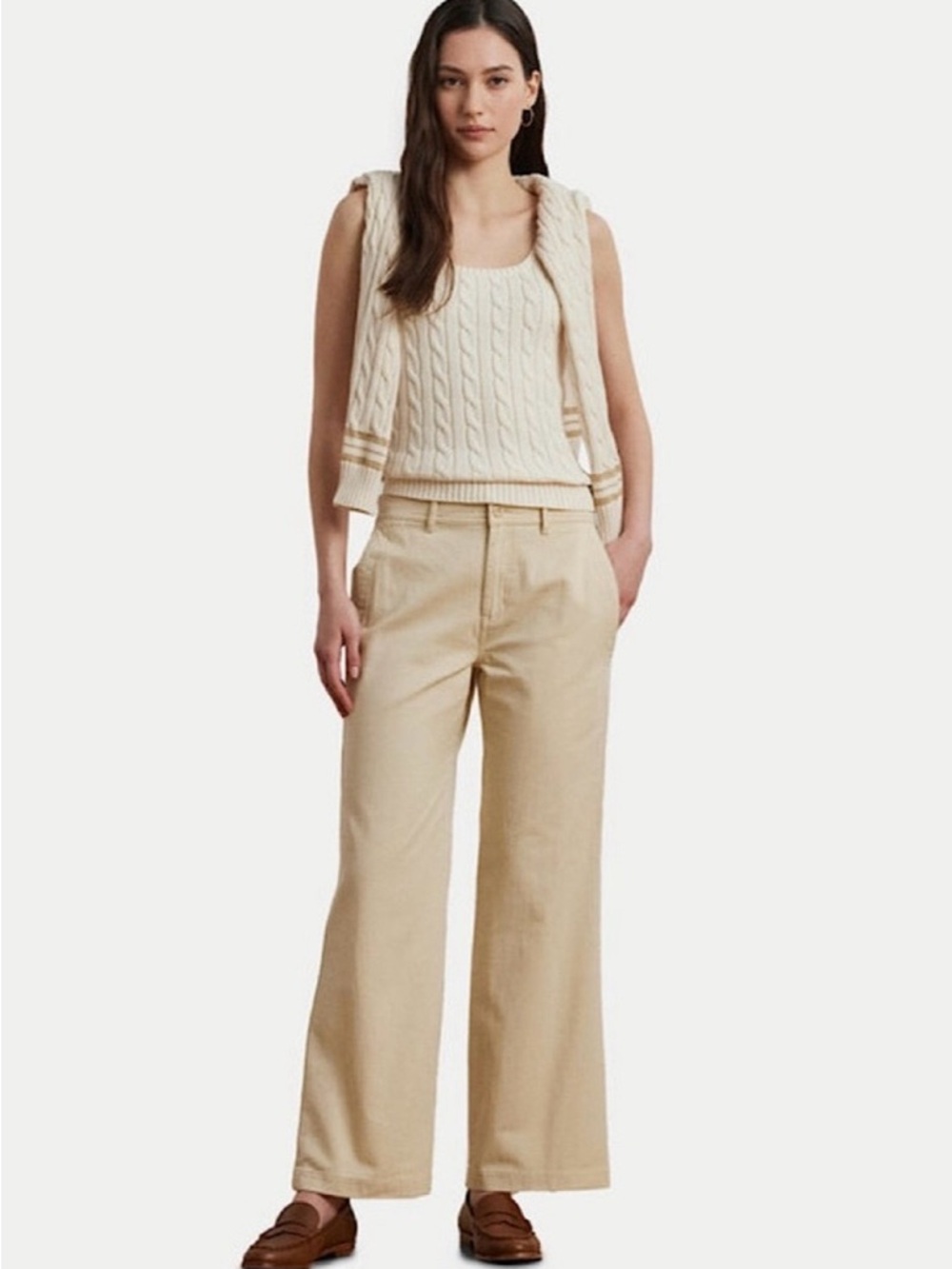 LAUREN Ralph Lauren NWT wide leg chinos